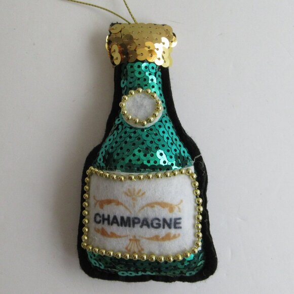 3 Wondershop Target Sequin & Felt Plush Liquor Bottle Christmas Ornaments 2024 - Picture 9 of 14